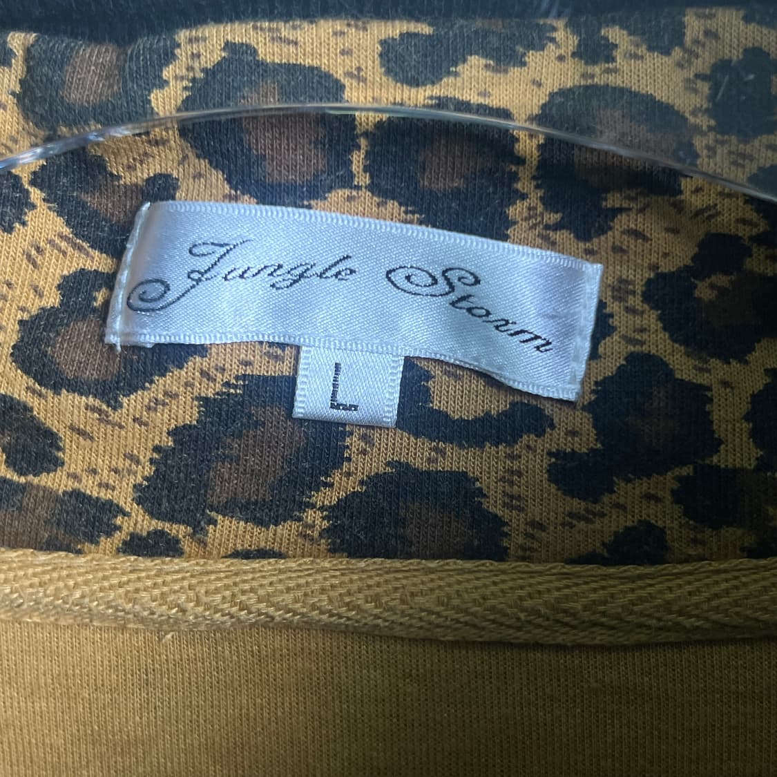 정글 스톰 레오파드 더블 지퍼 하이넥 자켓 L 상품이미지3