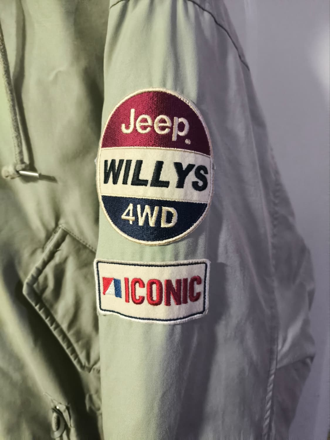 100 지프 폴라베어 야상 다운 패딩 점퍼 상품이미지4