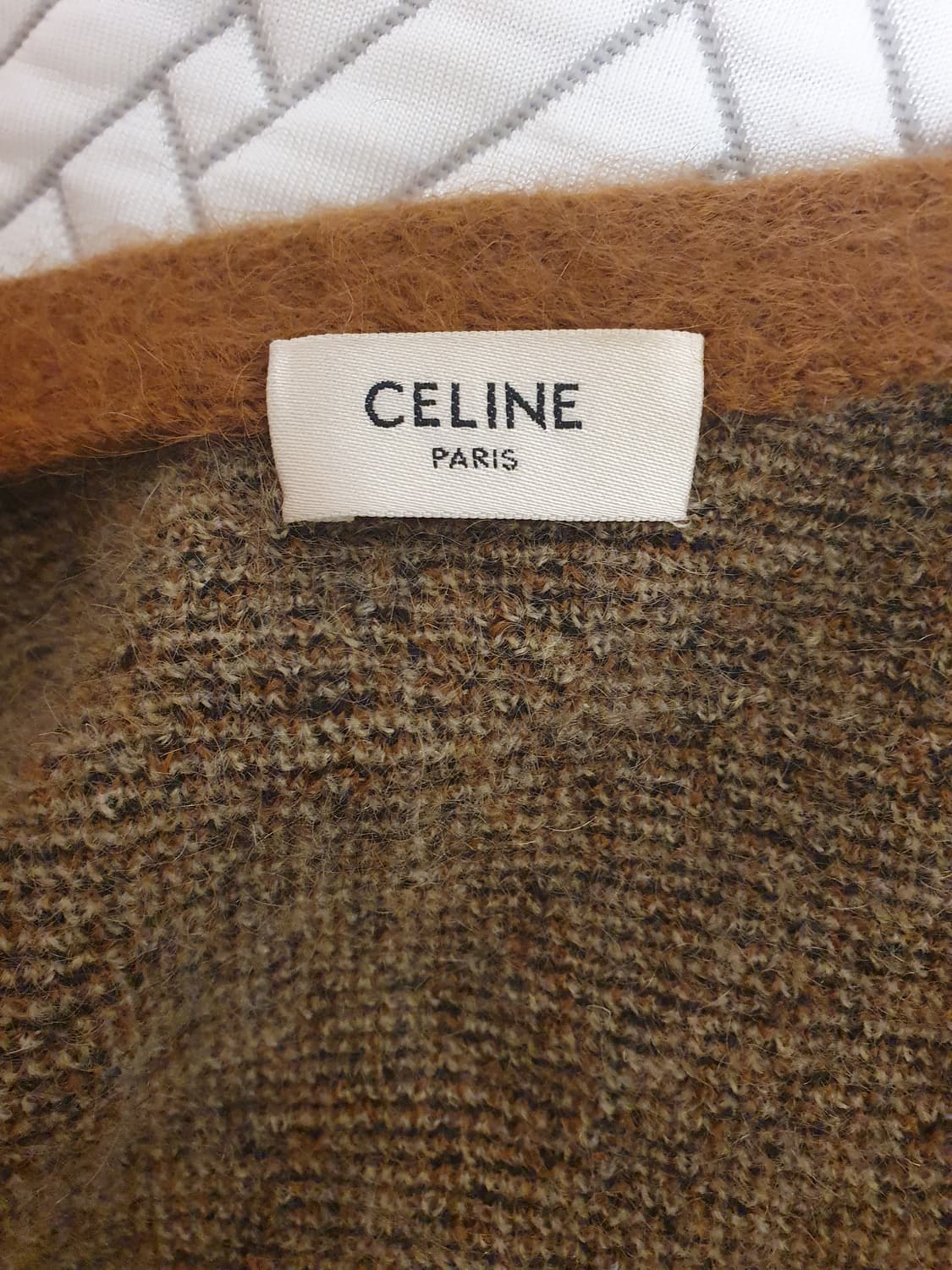 CELINE Cardigan In Brushed Mohair Brown 상품이미지3
