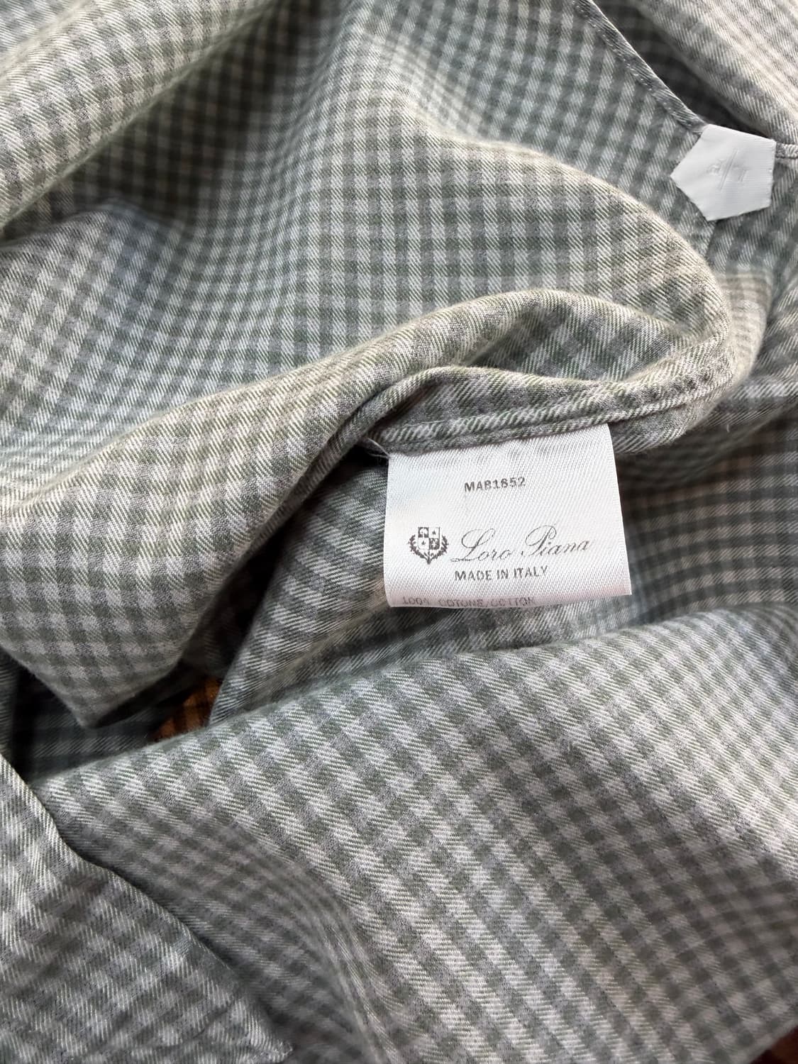 L/ 로로피아나 체크패턴 코튼 셔츠 상품이미지9