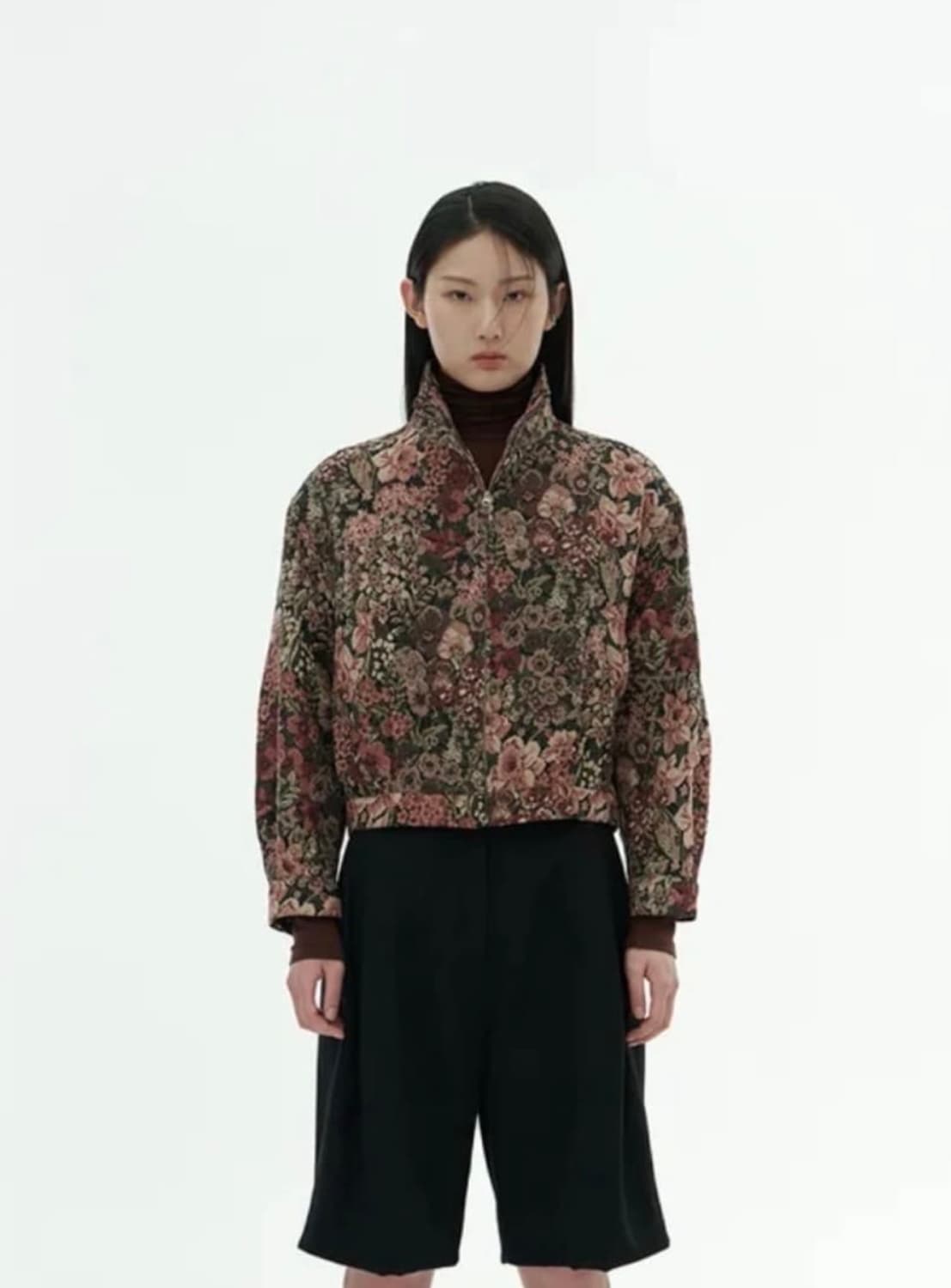 아모멘토 자가드 집업자켓  상품이미지2