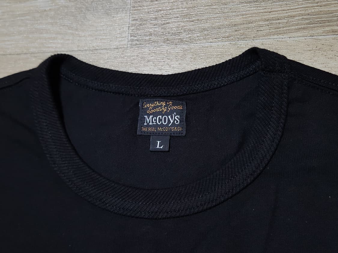 (L) 리얼맥코이 로고 롱슬리브 블랙 상품이미지4