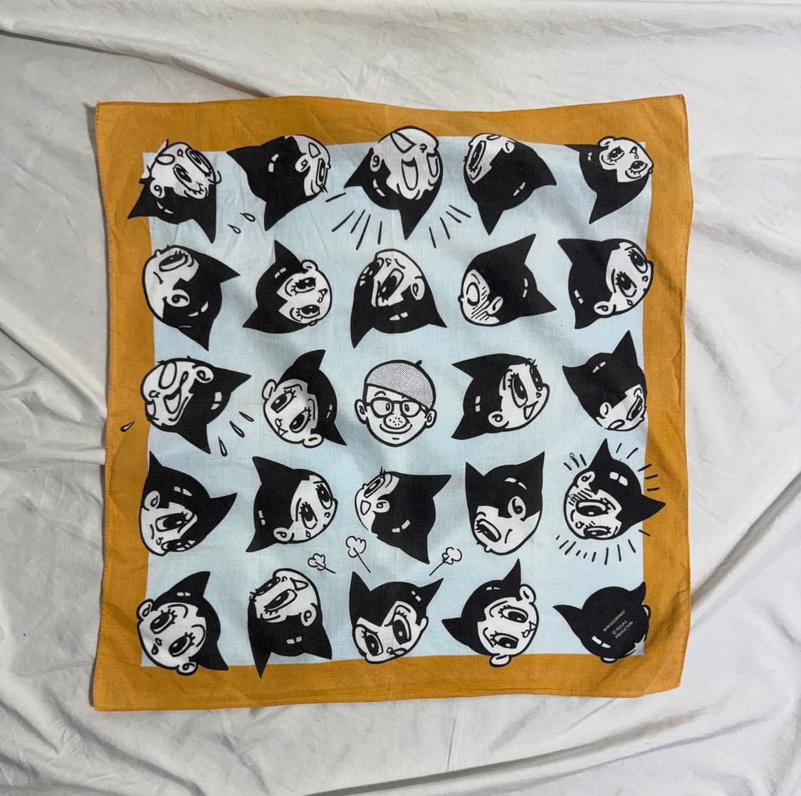 Tezuka production 아톰 프린트 반다나 행거치프 아스트로보이 상품이미지2