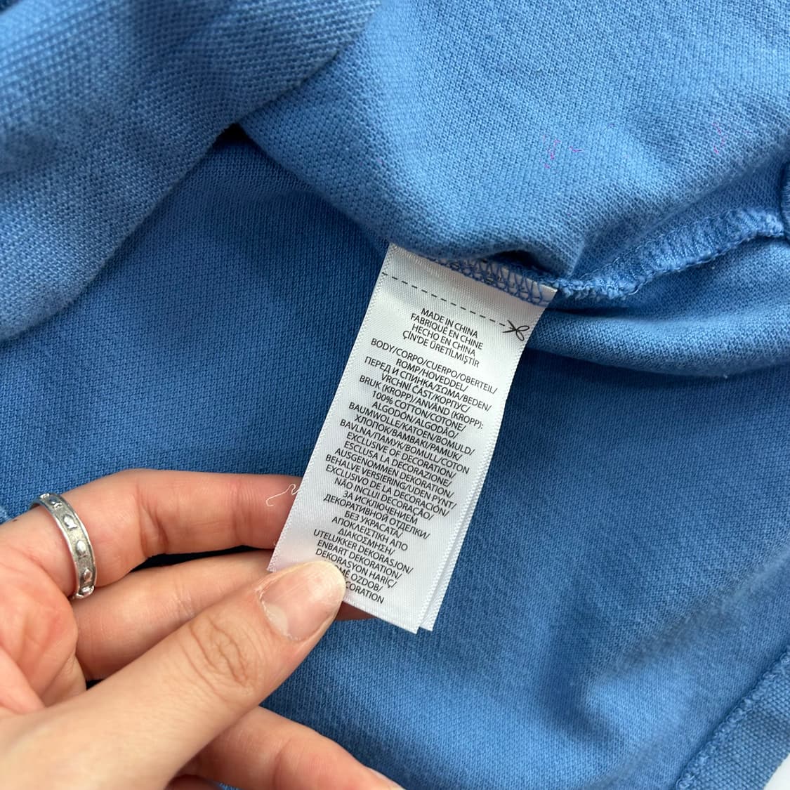 Polo 폴로 네이비 빅포니 스카이블루 카라티 상품이미지6