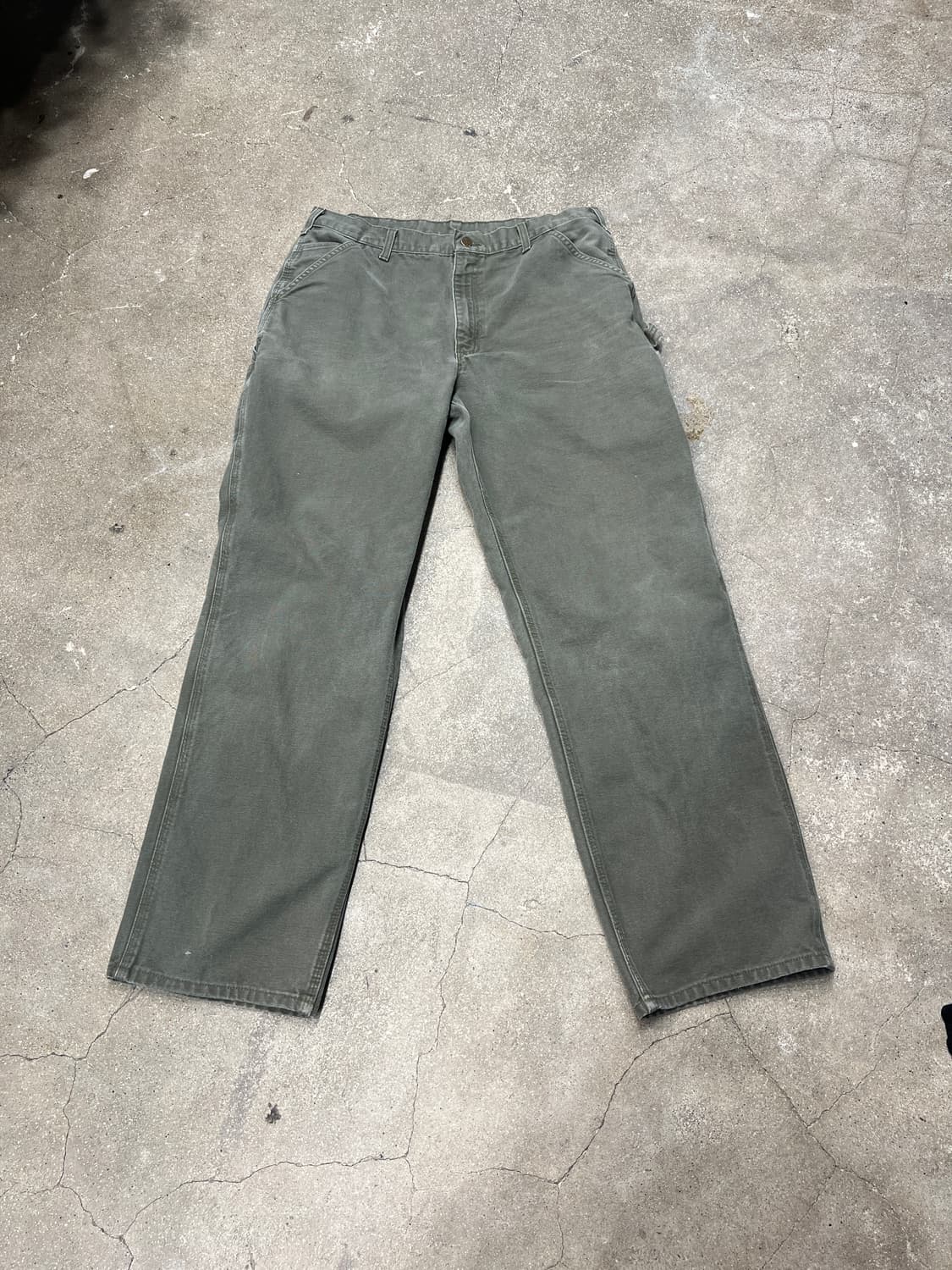 칼하트 카펜터 워크팬츠 모스그린 상품이미지1