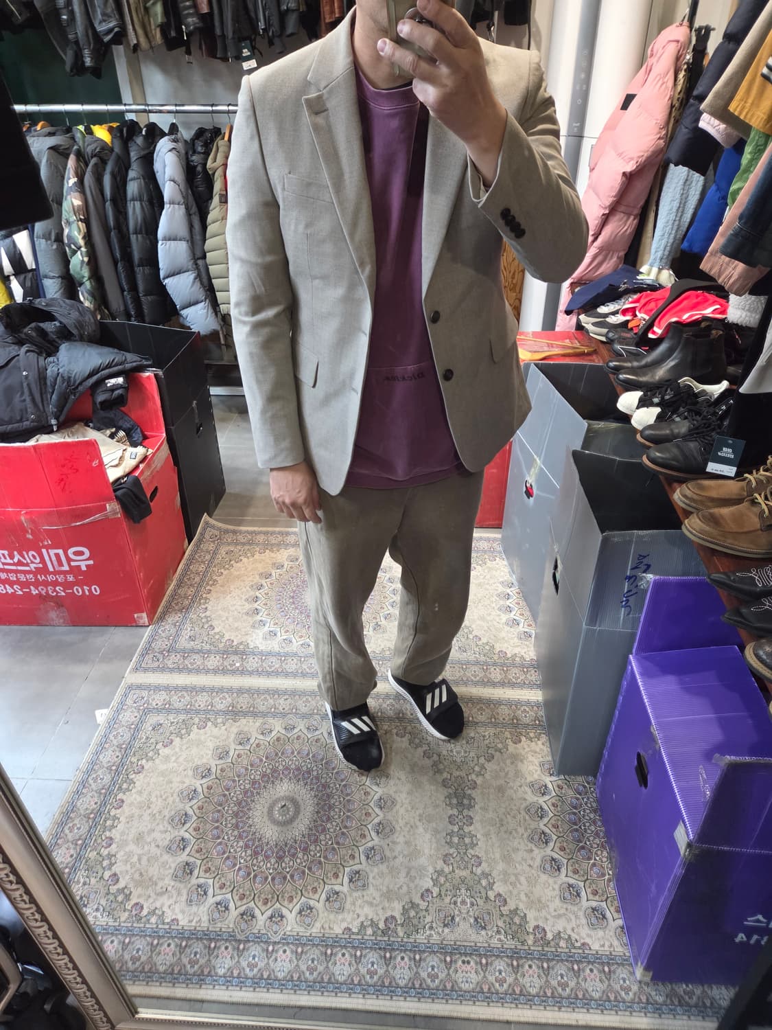 지오송지오 투버튼 블레이져 자켓 100 상품이미지8