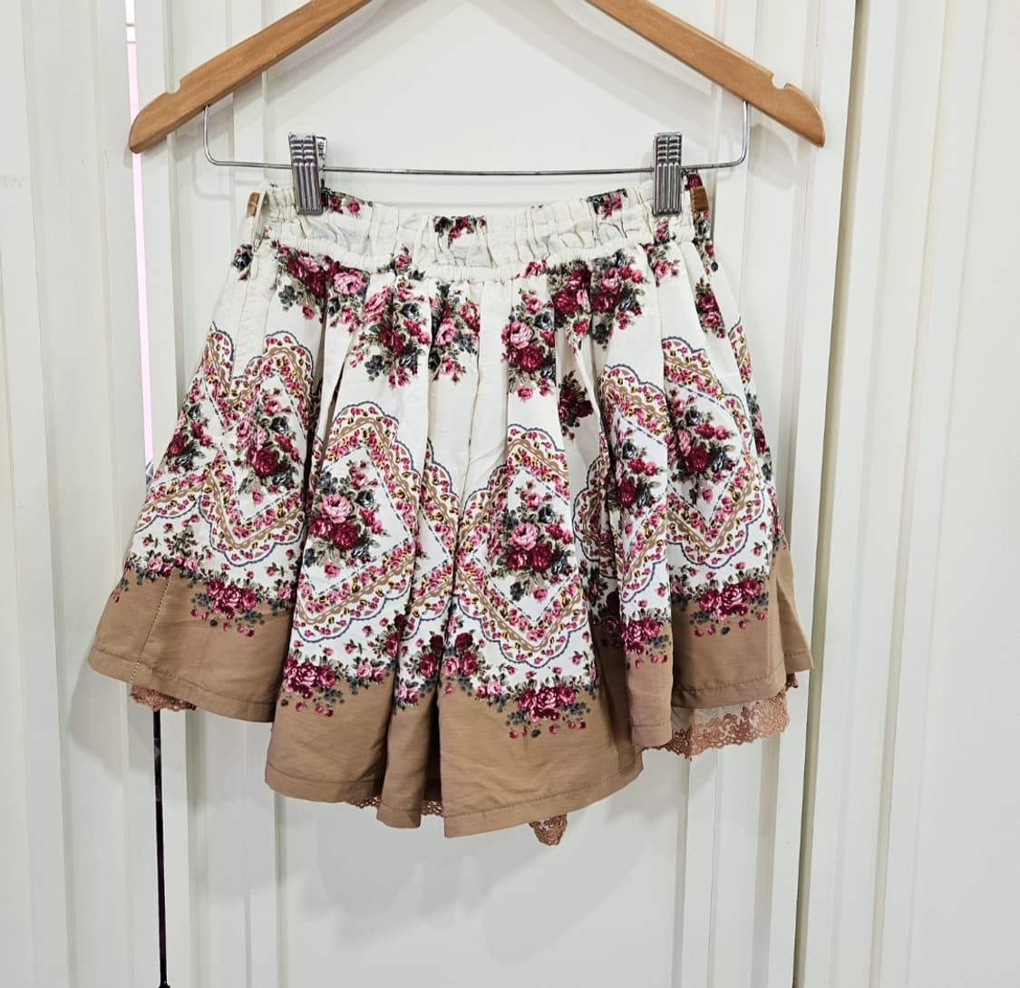 Liz Lisa 리즈리사 플라워 초코무드 큐롯 스커트 상품이미지5