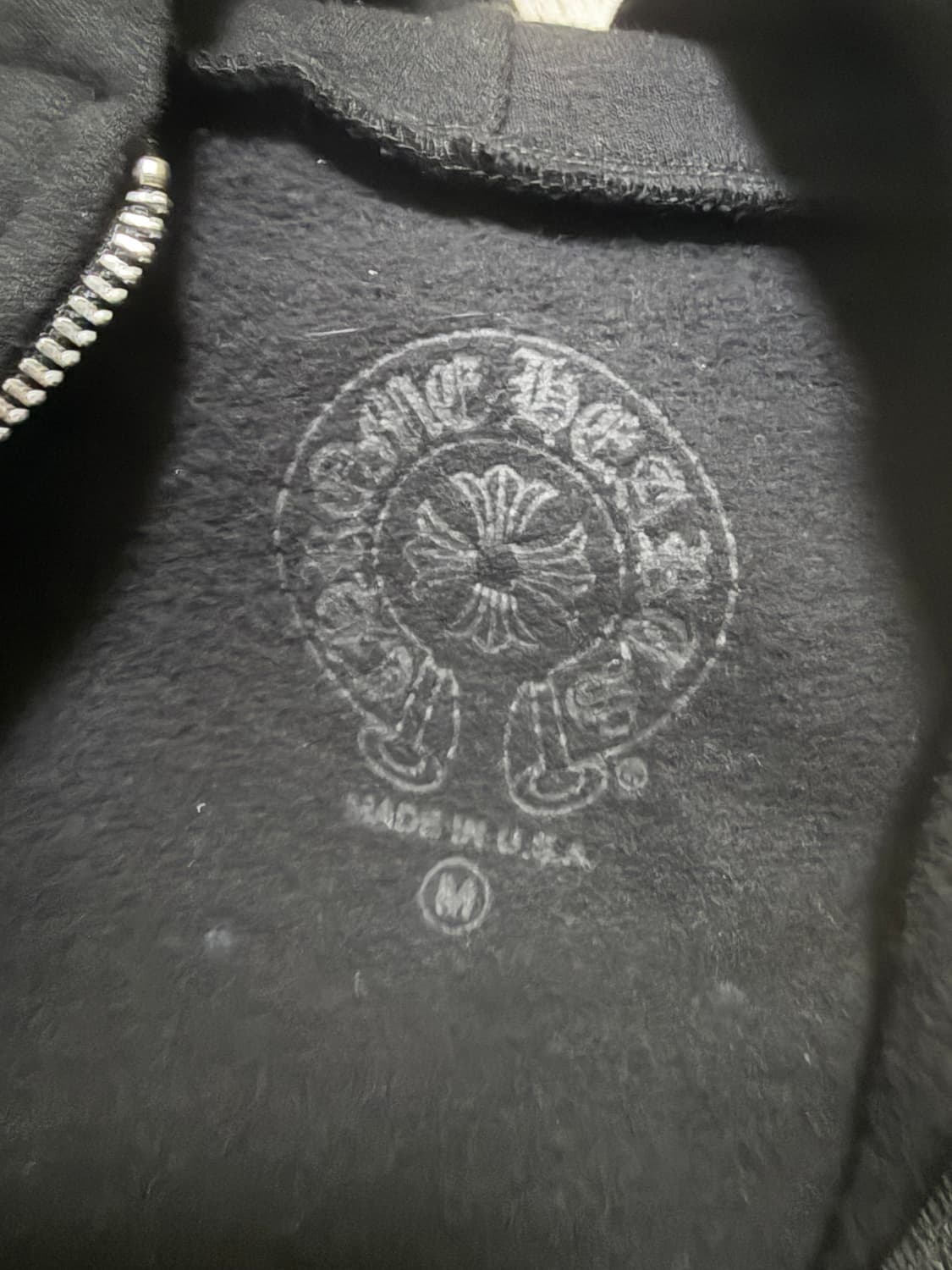 크롬하츠 버티컬 롱 플리스 집업 후드 상품이미지3