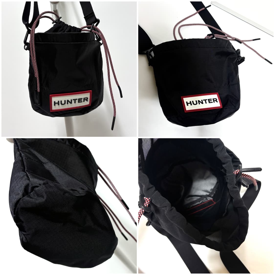HUNTER 헌터 버킷백 크로스 겸 숄더 블랙 상품이미지3