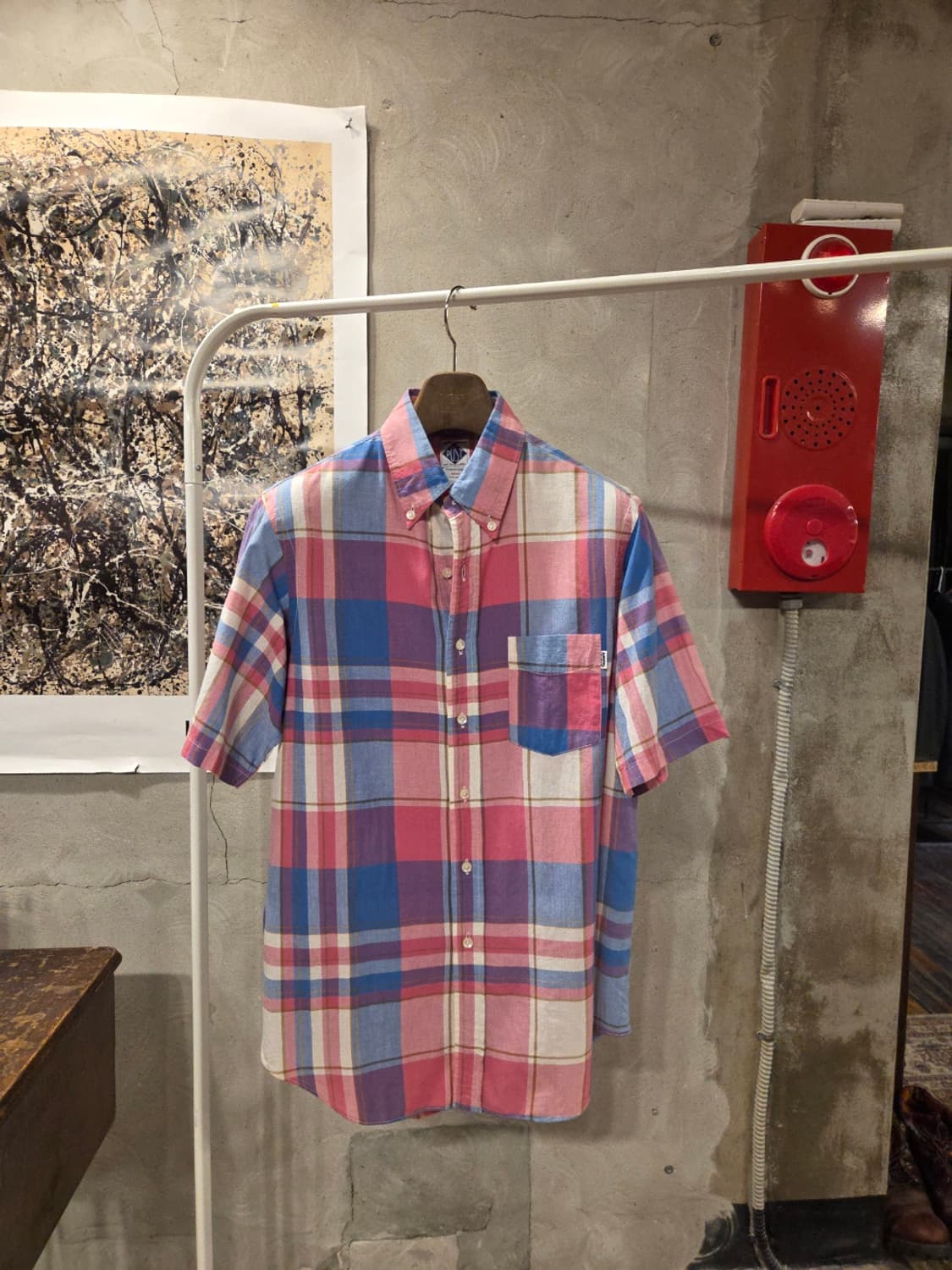 포스트 오버롤즈 마드라스셔츠 상품이미지5