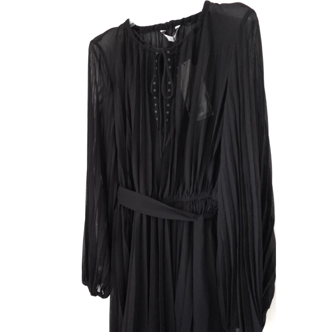 [택O새상품] 자라 블랙 벨트 플리츠 원피스 상품이미지4