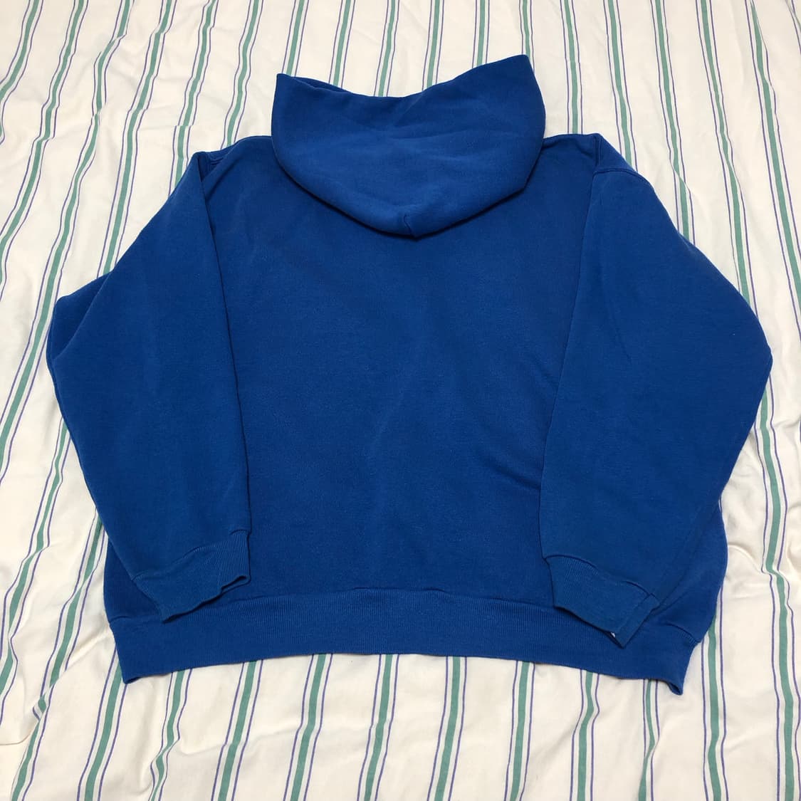 70s 러셀 후드티 XL 후디드 스웻 로얄 블루 상품이미지6