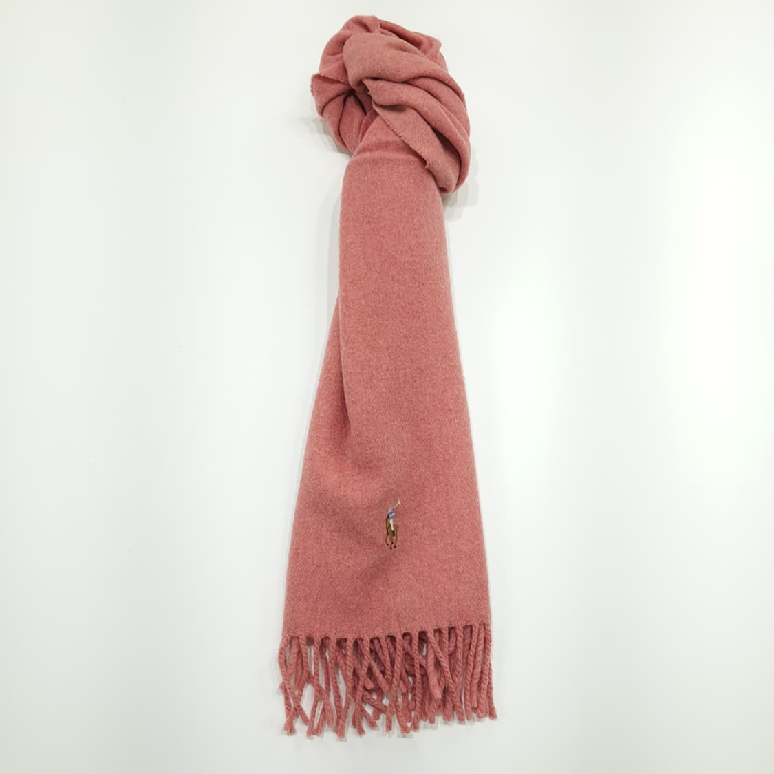MX209 폴로 랄프로렌 핑크로즈 램스울 목도리 머플러 상품이미지3