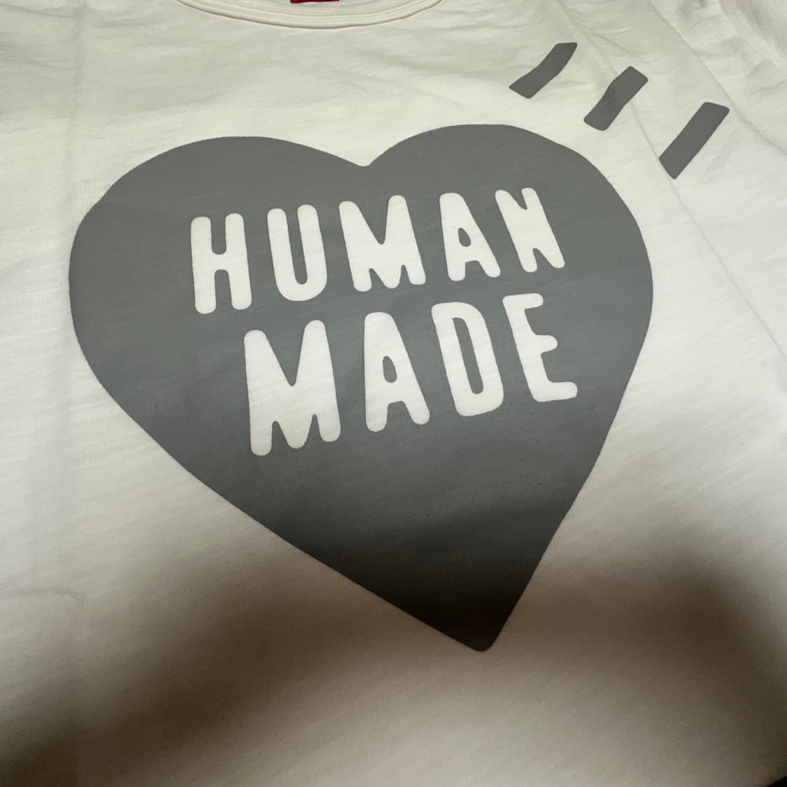 휴먼메이드 하트 티셔츠 화이트 그레이 상품이미지6
