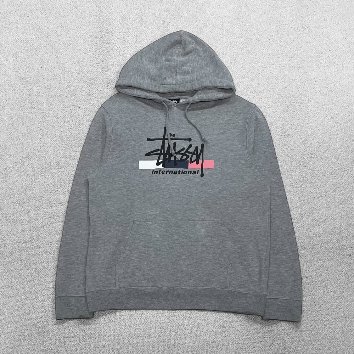 스투시 Stussy 인터네셔널 후드티 그레이 상품이미지1