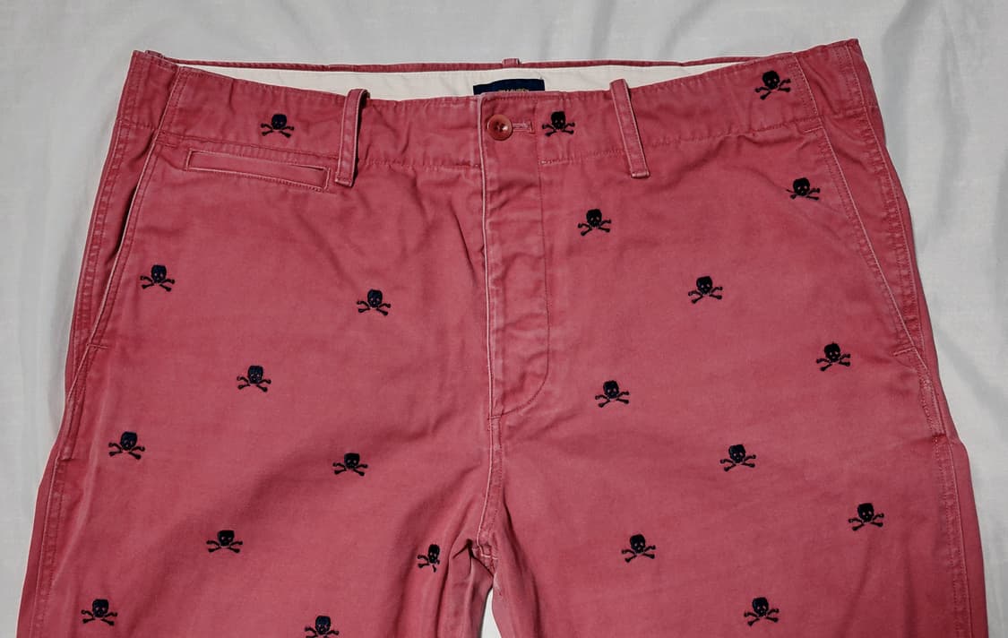 [31~32] 랄프로렌 럭비(Rugby) 스컬 자수 치노 팬츠 상품이미지1