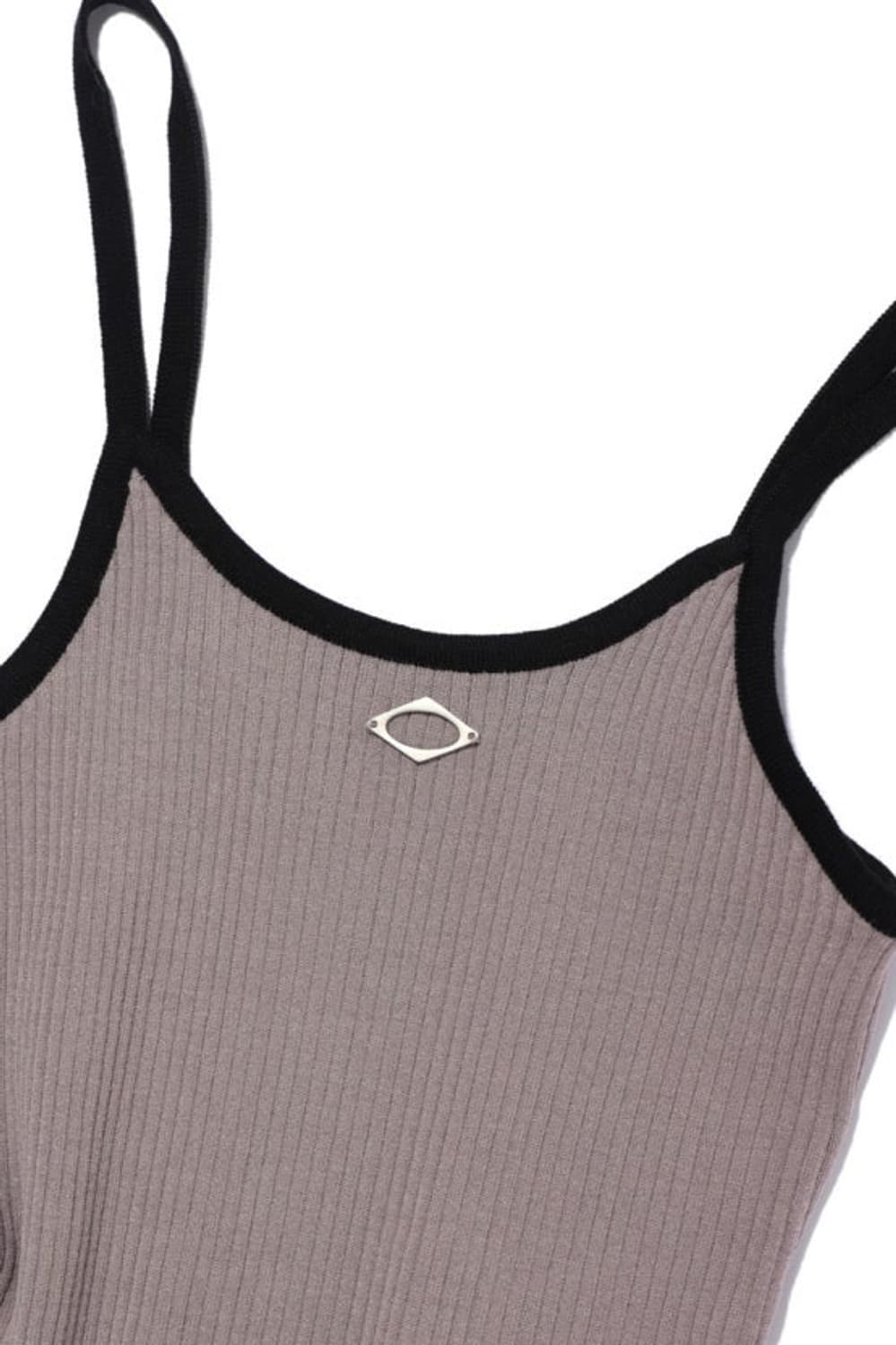 Rhombus Knit Sleeveless Camisole (Brown) 상품이미지1