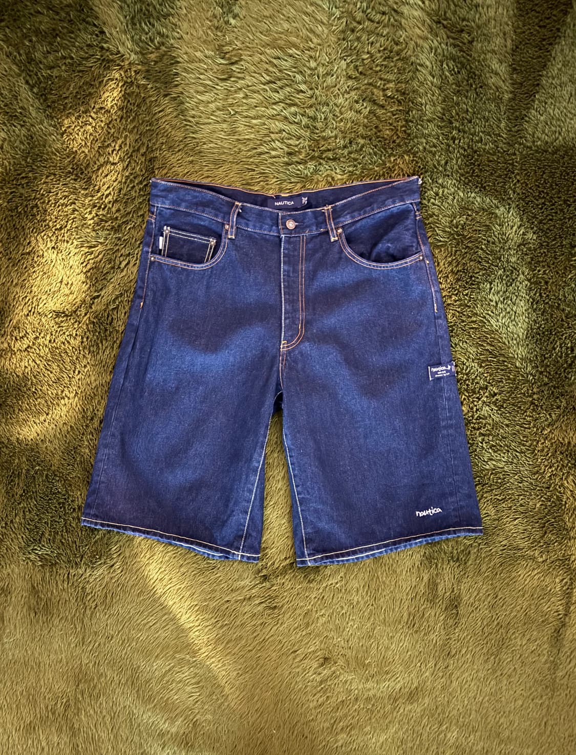 [XXL] Nautica 노티카 재팬 루즈 핏 데님 쇼츠 반바지 인디고 상품이미지1