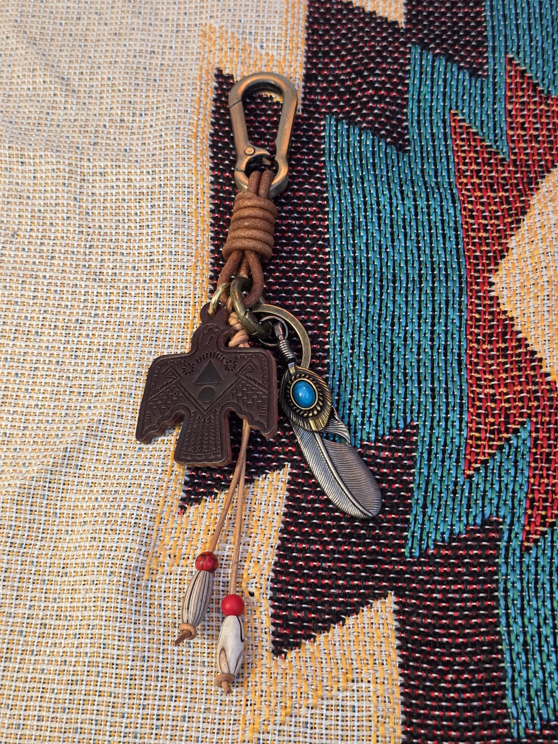 3cross handmade leather eagle keyring 상품이미지4