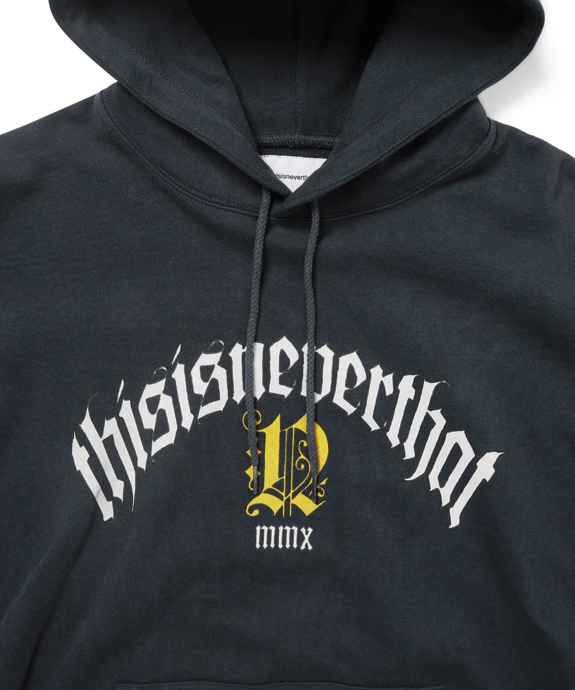 디스이즈네버댓 네이비 로고 후드 후디 XL 상품이미지2