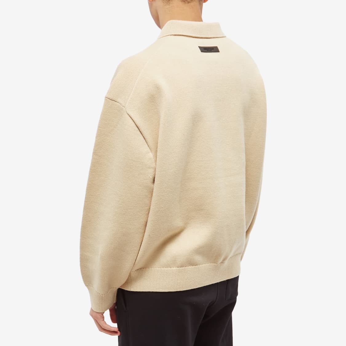 피어오브갓 에센셜 니트 롱슬리브 폴로 티셔츠 샌드컬러 L사이즈 상품이미지5