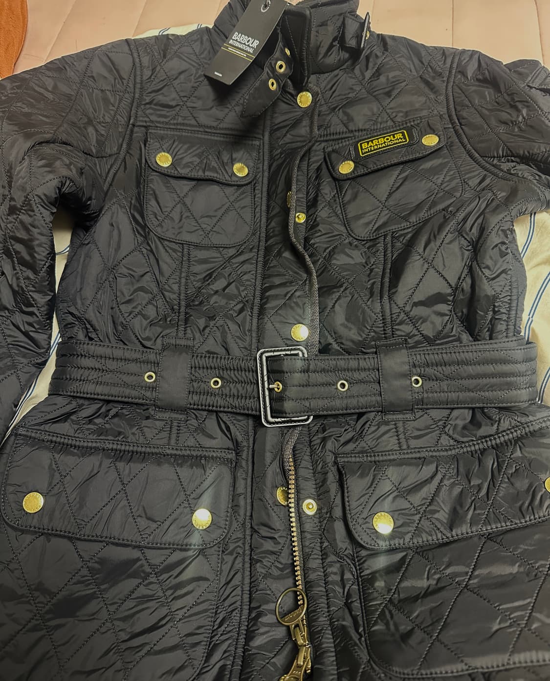 바버 인터네셔널 폴라퀼팅 uk10블랙(새상품) 상품이미지3