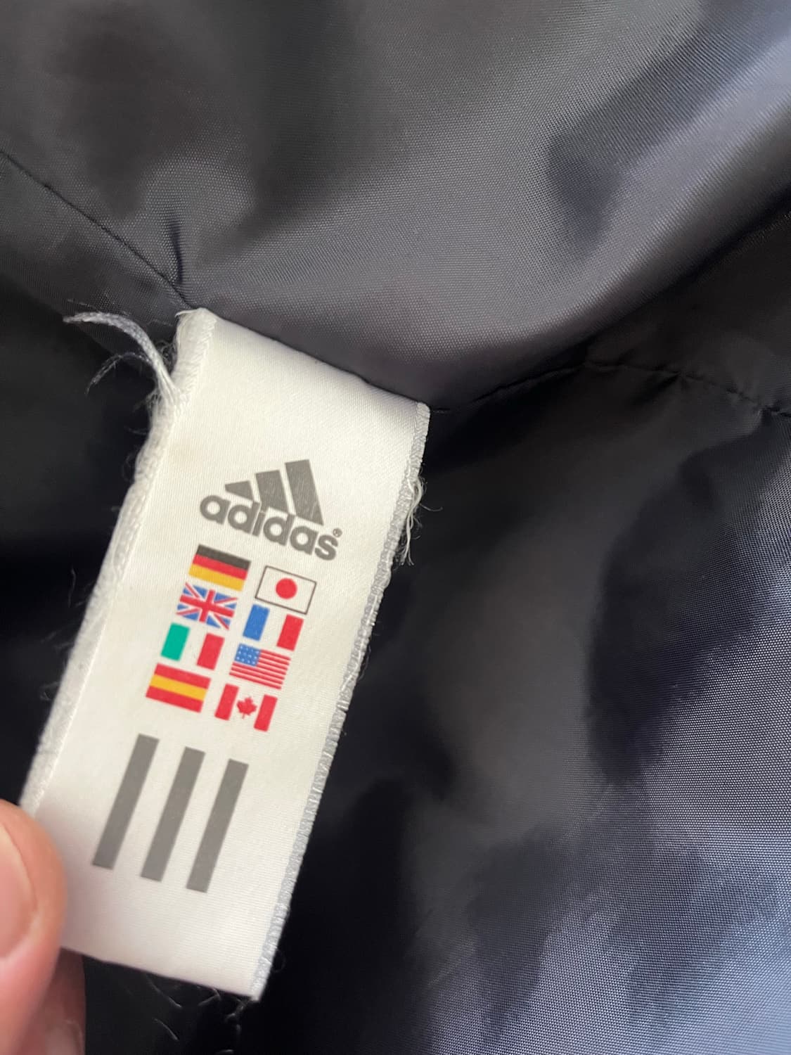 아디다스 3선 롱패딩 네이비 100 상품이미지7