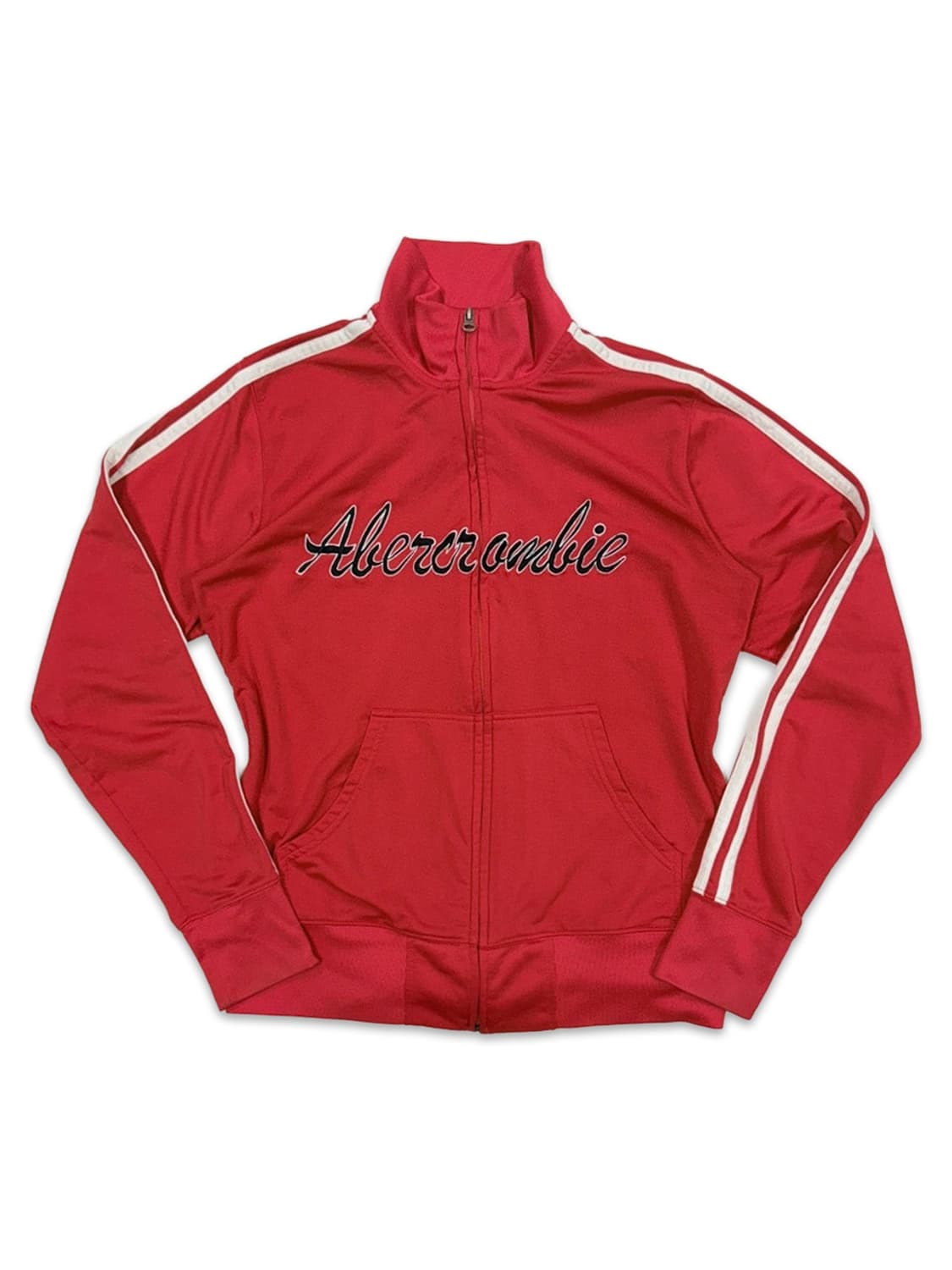 빈티지 아베크롬비 레드 레터링 집업 상품이미지1