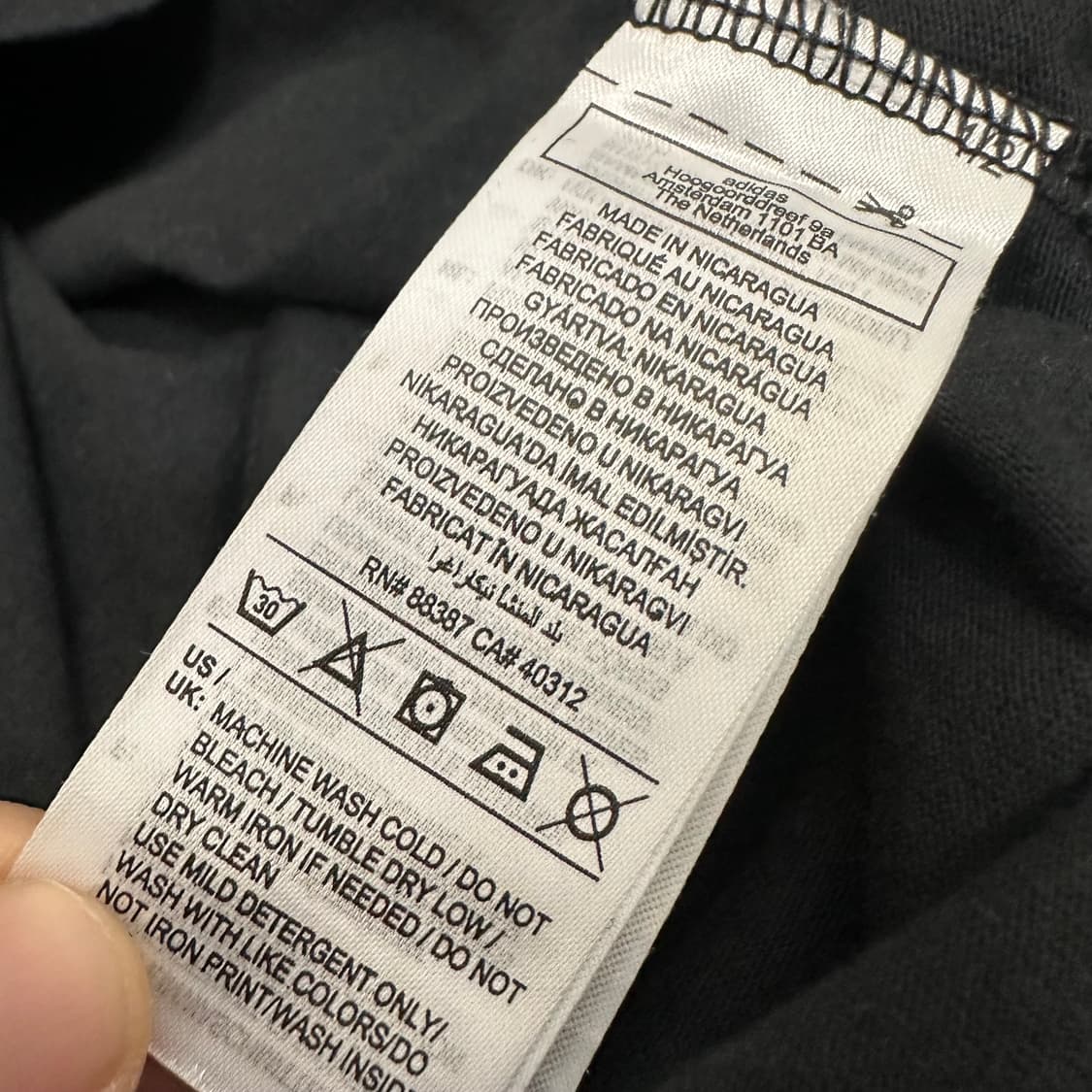 아디다스 호피 로고 프린팅 여성 반팔티셔츠 블랙 M 상품이미지8