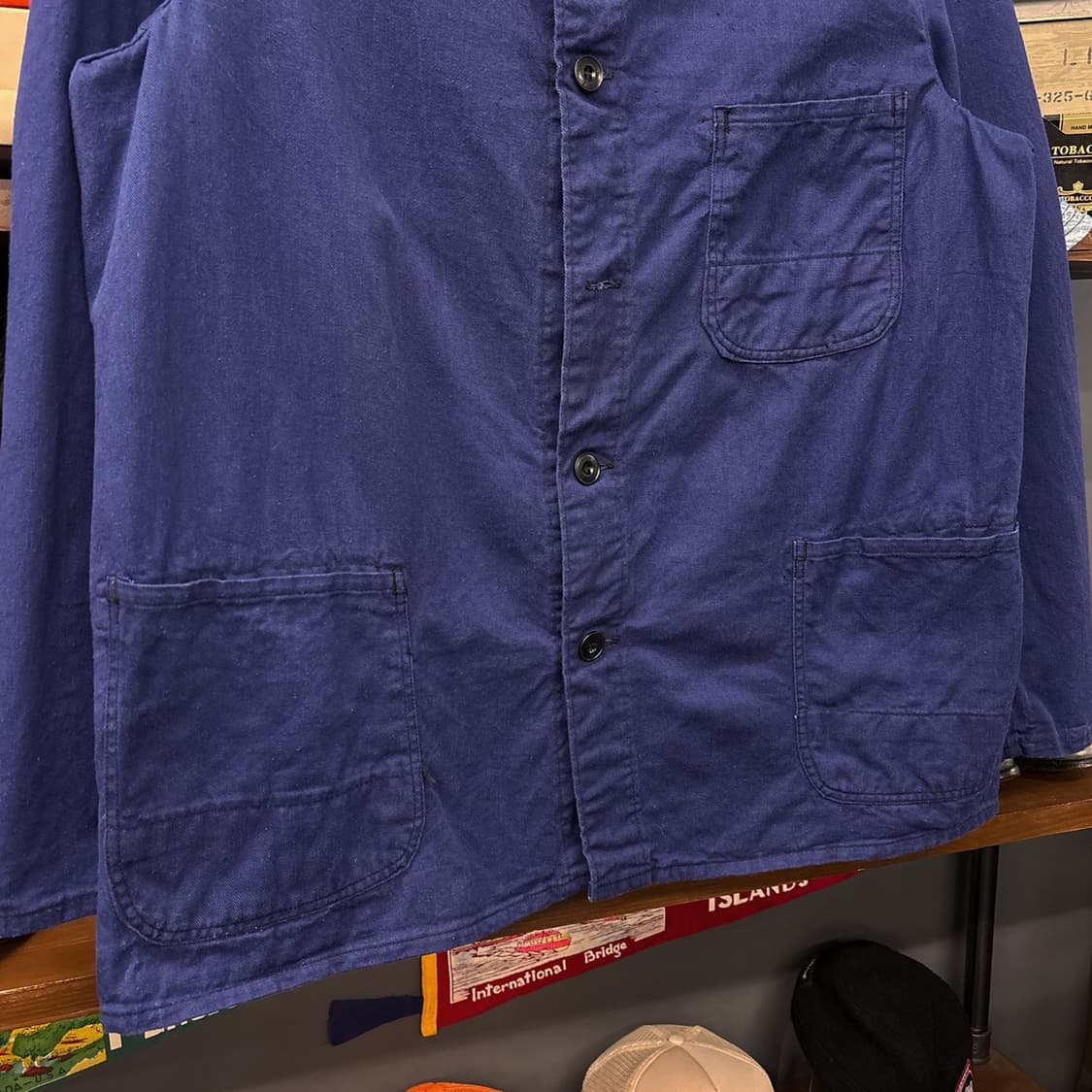 60~70s esteinco 독일생산 샌포라이징 프렌치 워크자켓 N711 상품이미지4