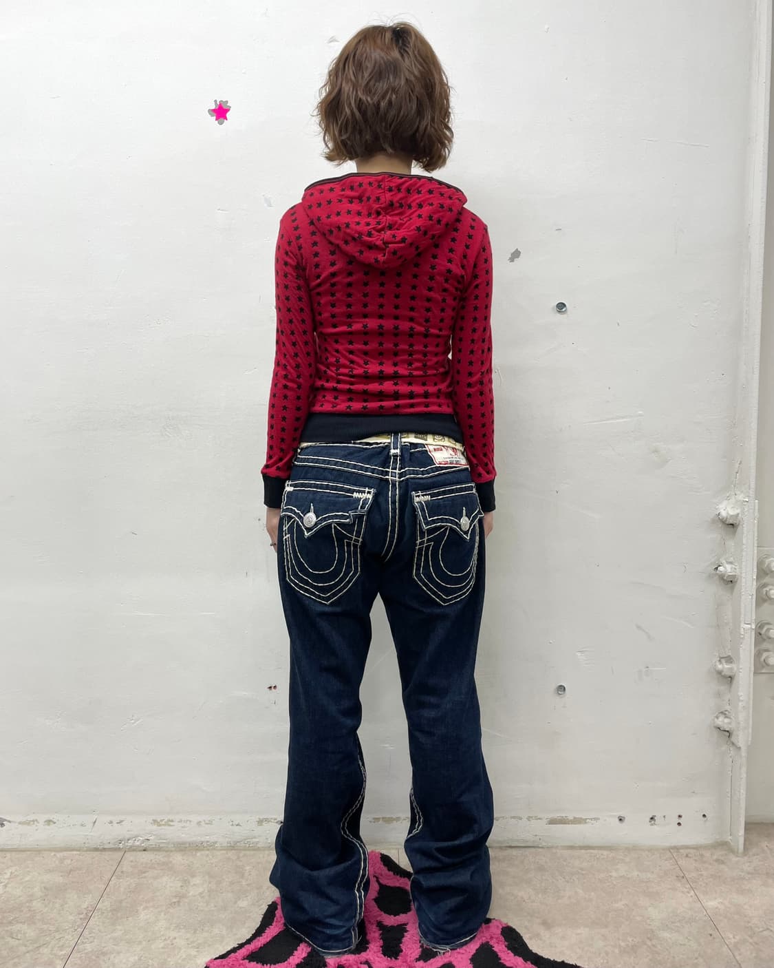 Black Star Red Hooded Zip-Up 상품이미지6