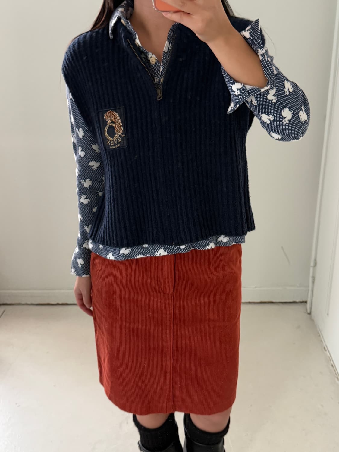 일본빈티지 EVEX 크리지아 스웨터 베스트  상품이미지2