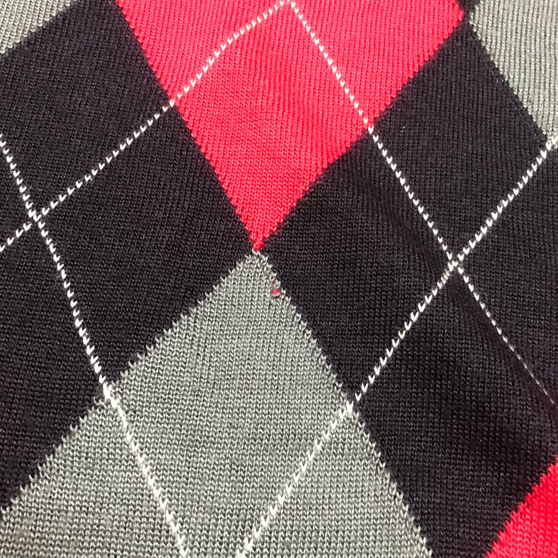 레어 00s 나이키 골프 일본판 아가일 스우시 니트 상품이미지4