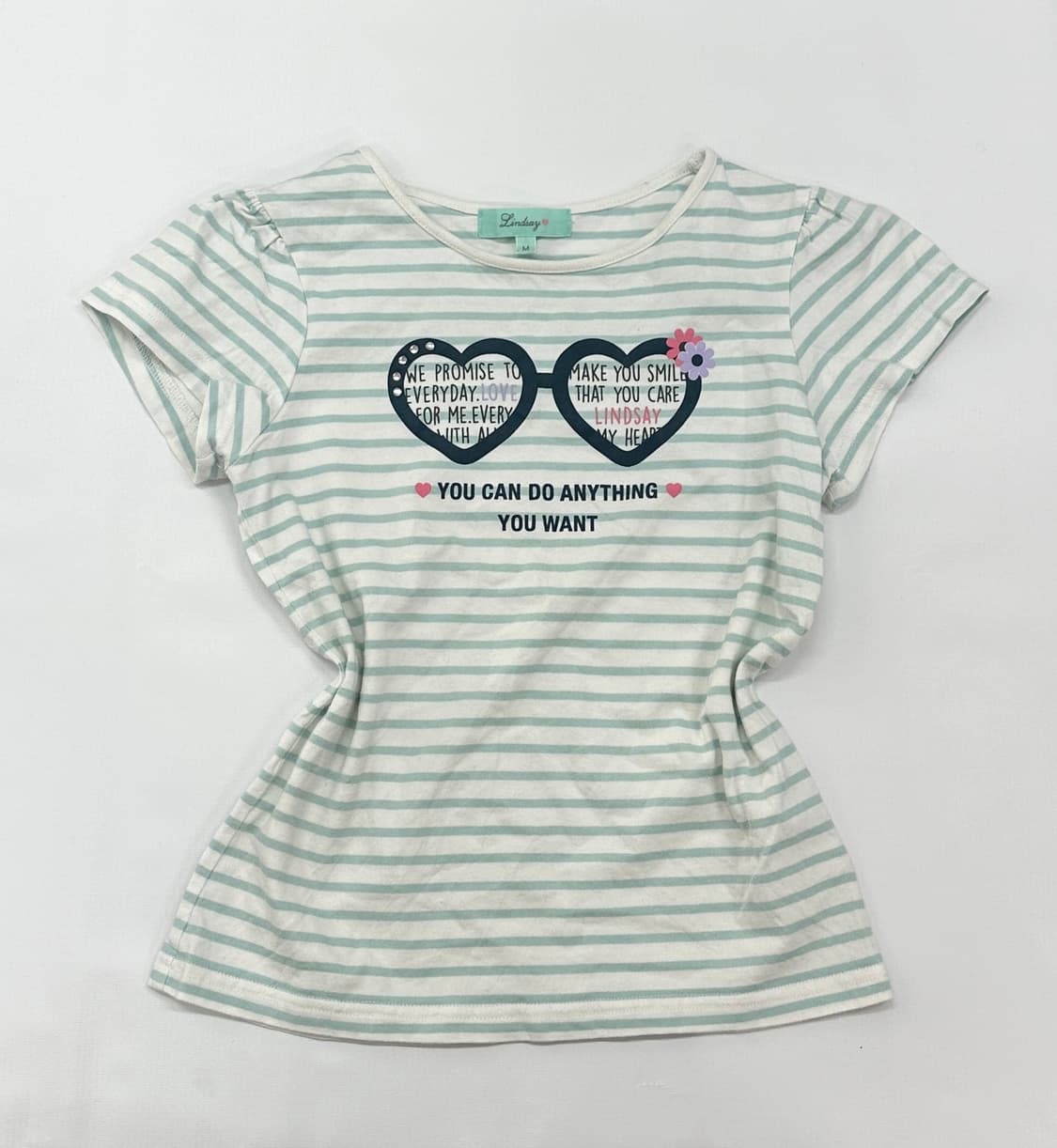 🩵러블리 괴짜 민트맛 반팔티셔츠🩵 줄무늬 히메갸루 팝갸루 데코라 상품이미지3