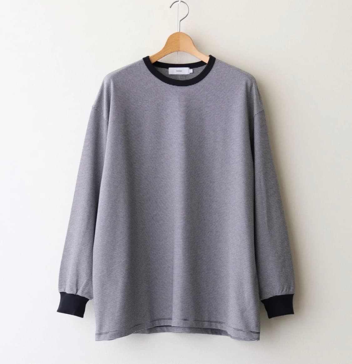 [1] 그라프페이퍼 스트라이프 보더 롱슬리브 티셔츠  상품이미지1