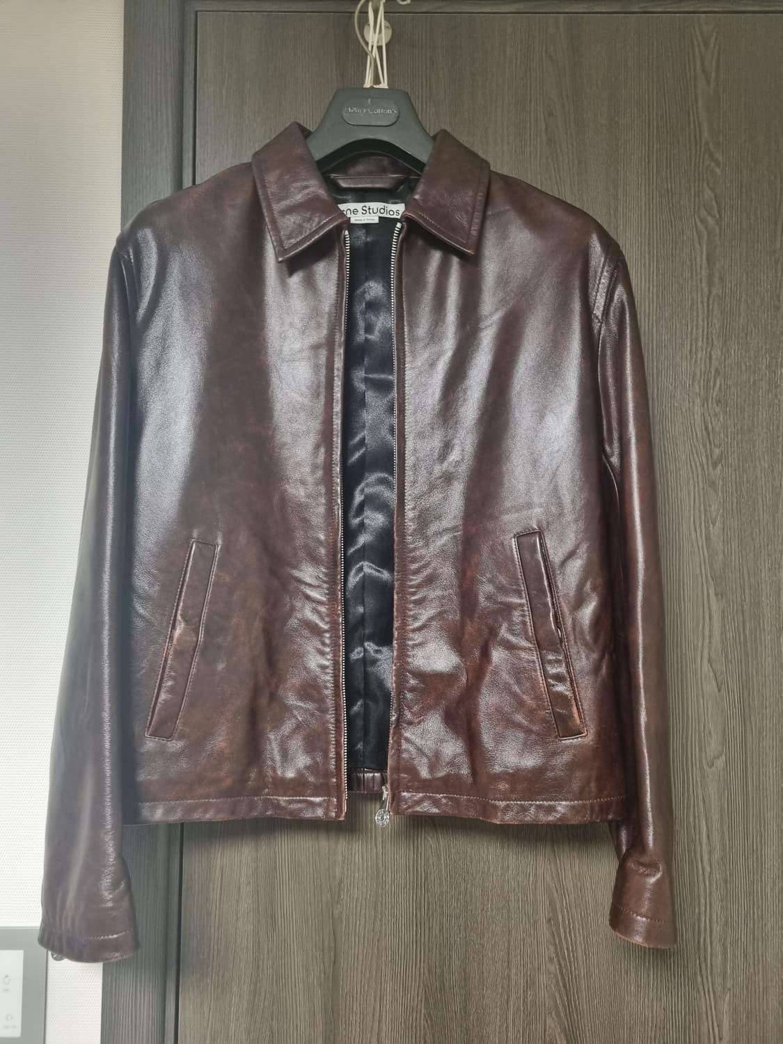 [44] 아크네스튜디오 램스킨 레더자켓 상품이미지1