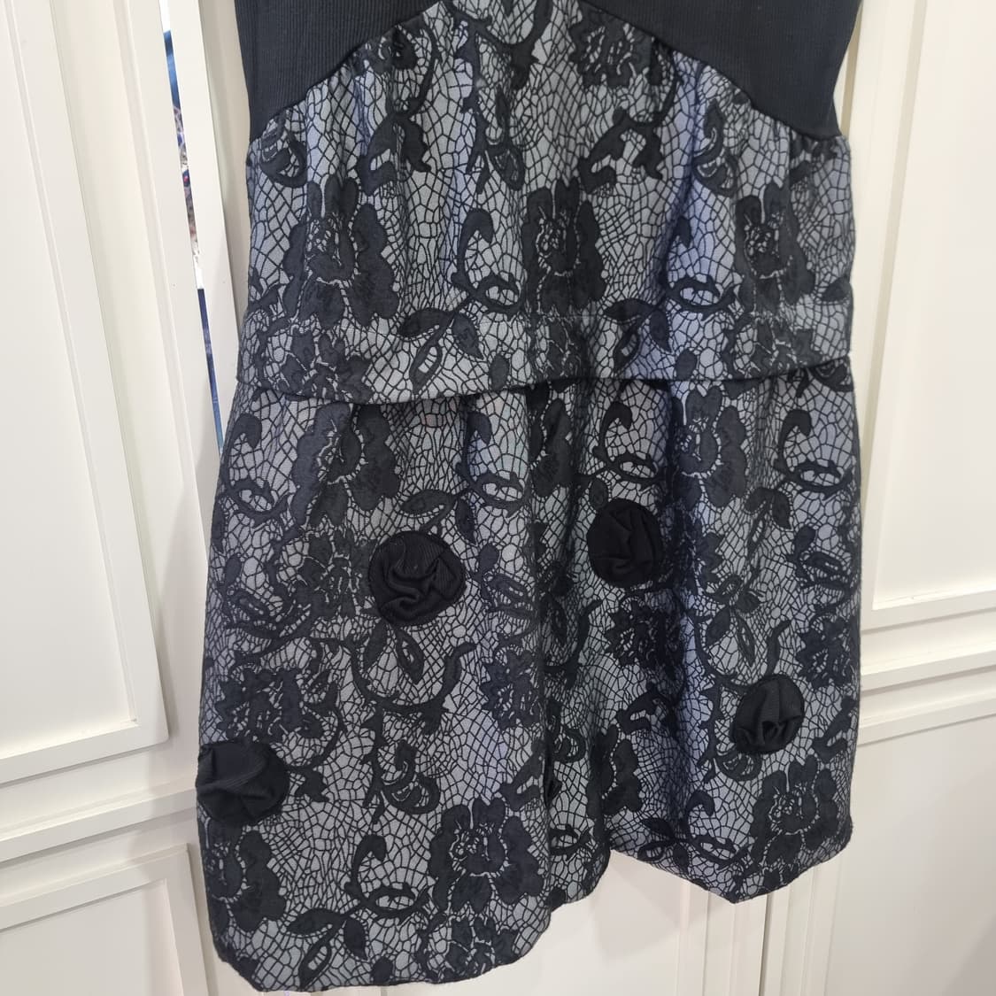 블랙 레이스 벌룬 원피스 상품이미지7