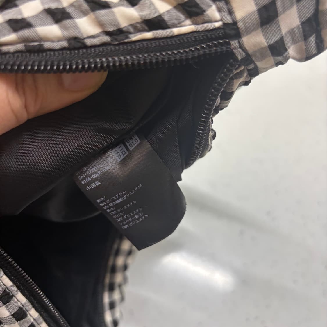 유니클로 라운드 미니 체크 숄더백 크로스백 상품이미지5