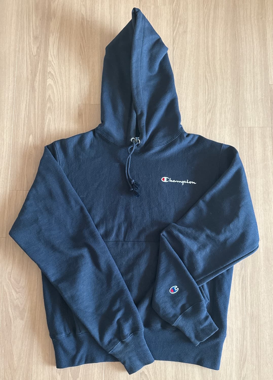 챔피온 리버스 위브 네이비 후드티 s 상품이미지1