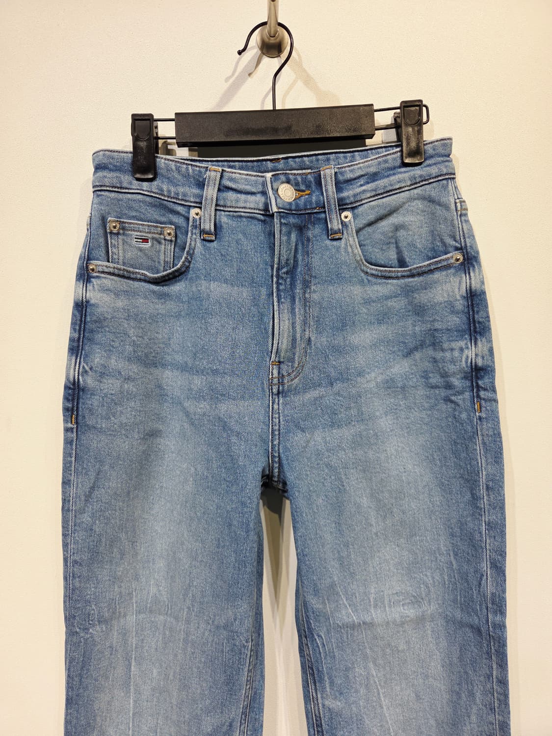 타미진스 하이라이즈 스트레이트 크롭 데님 팬츠 상품이미지3