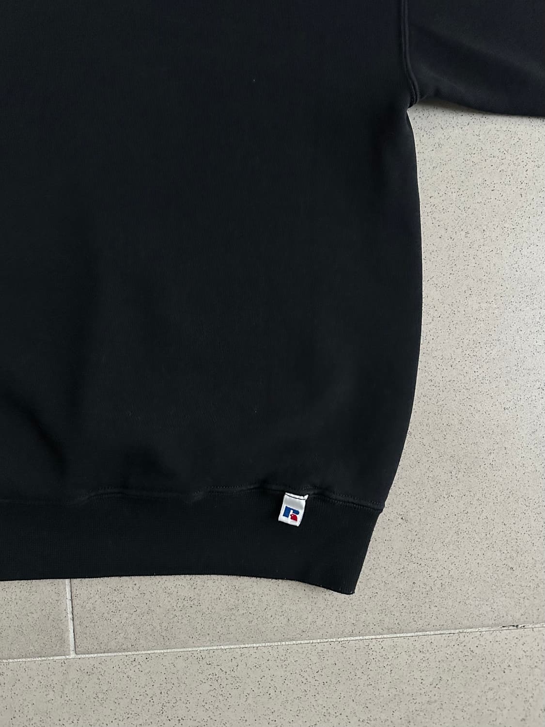 90s 빈티지 러셀 스웻셔츠 블랙 XL 상품이미지3