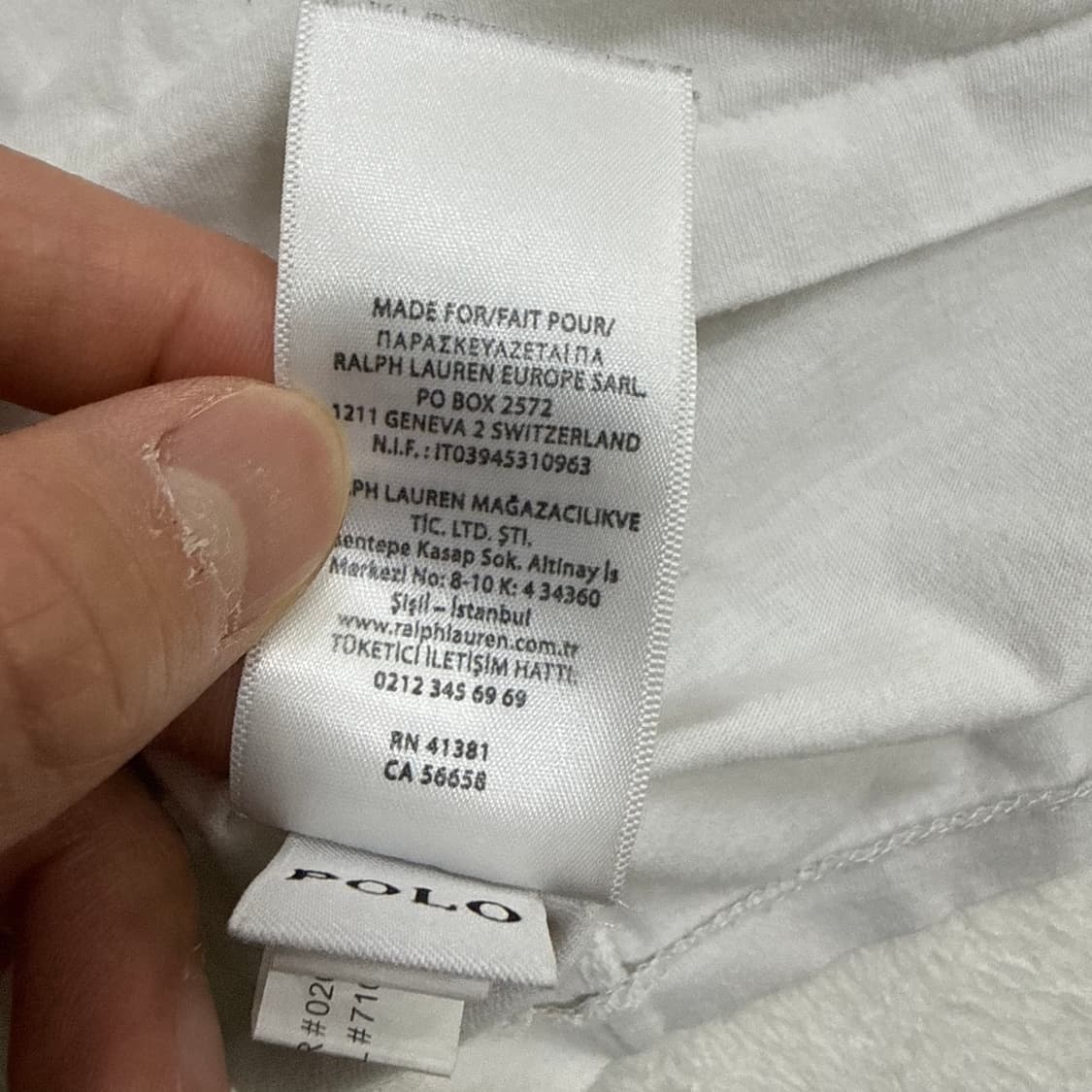 XXL 폴로랄프로렌 화이트 반팔 티셔츠 0313T 상품이미지6