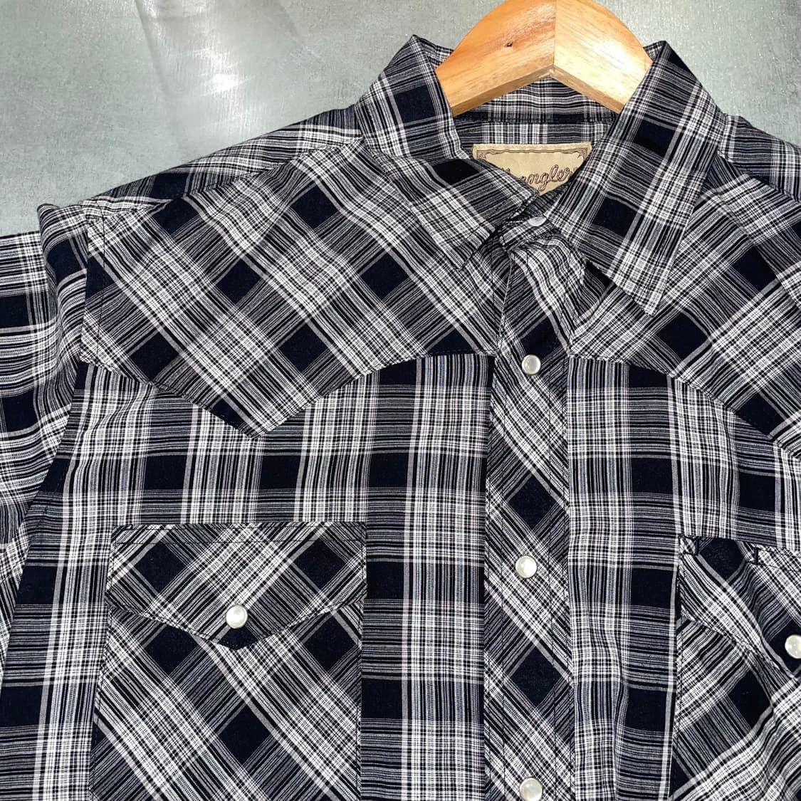 (M) Wrangler 랭글러 웨스턴 반팔 셔츠 상품이미지5