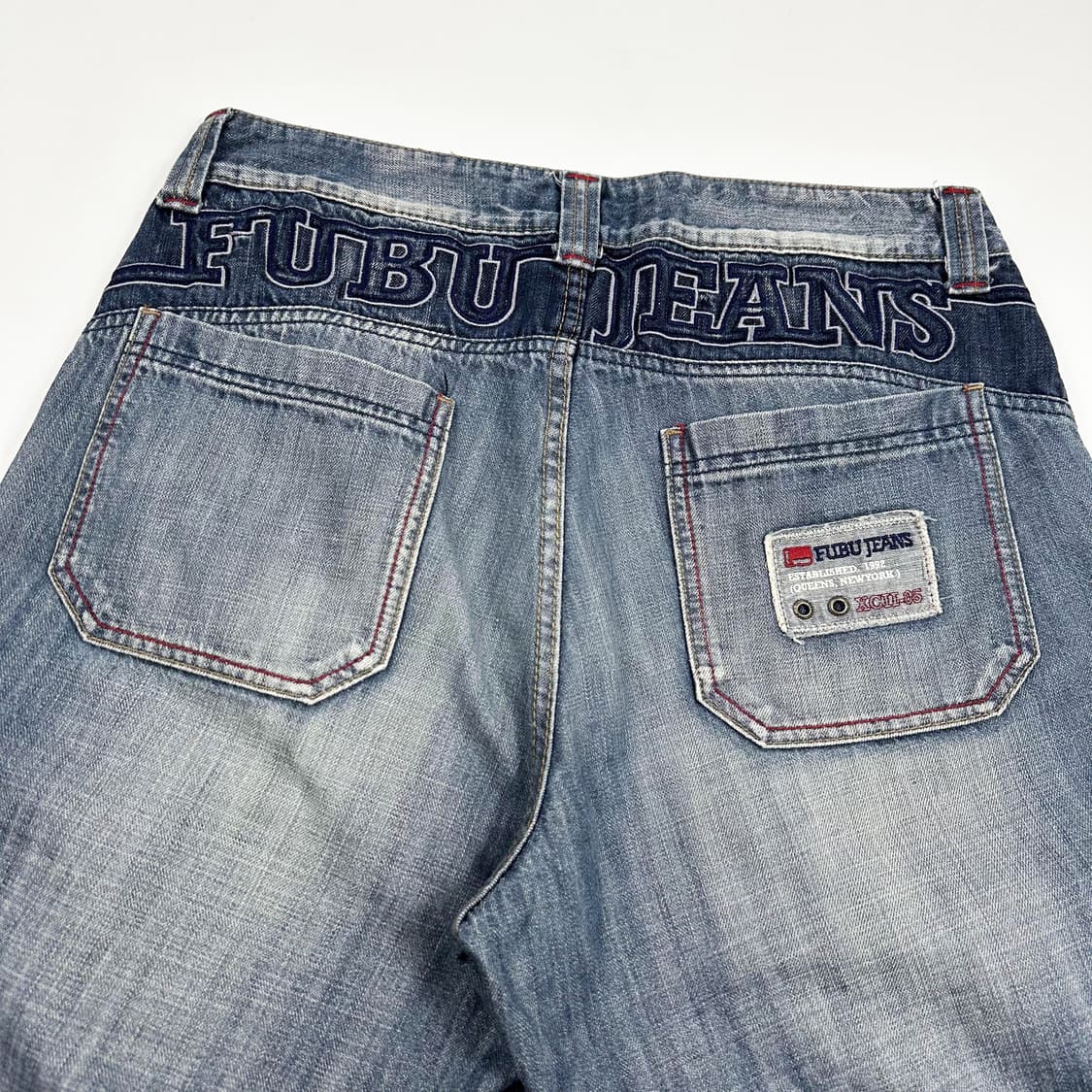 33 00s FUBU 후부 올드스쿨 와이드핏 데님팬츠 상품이미지5