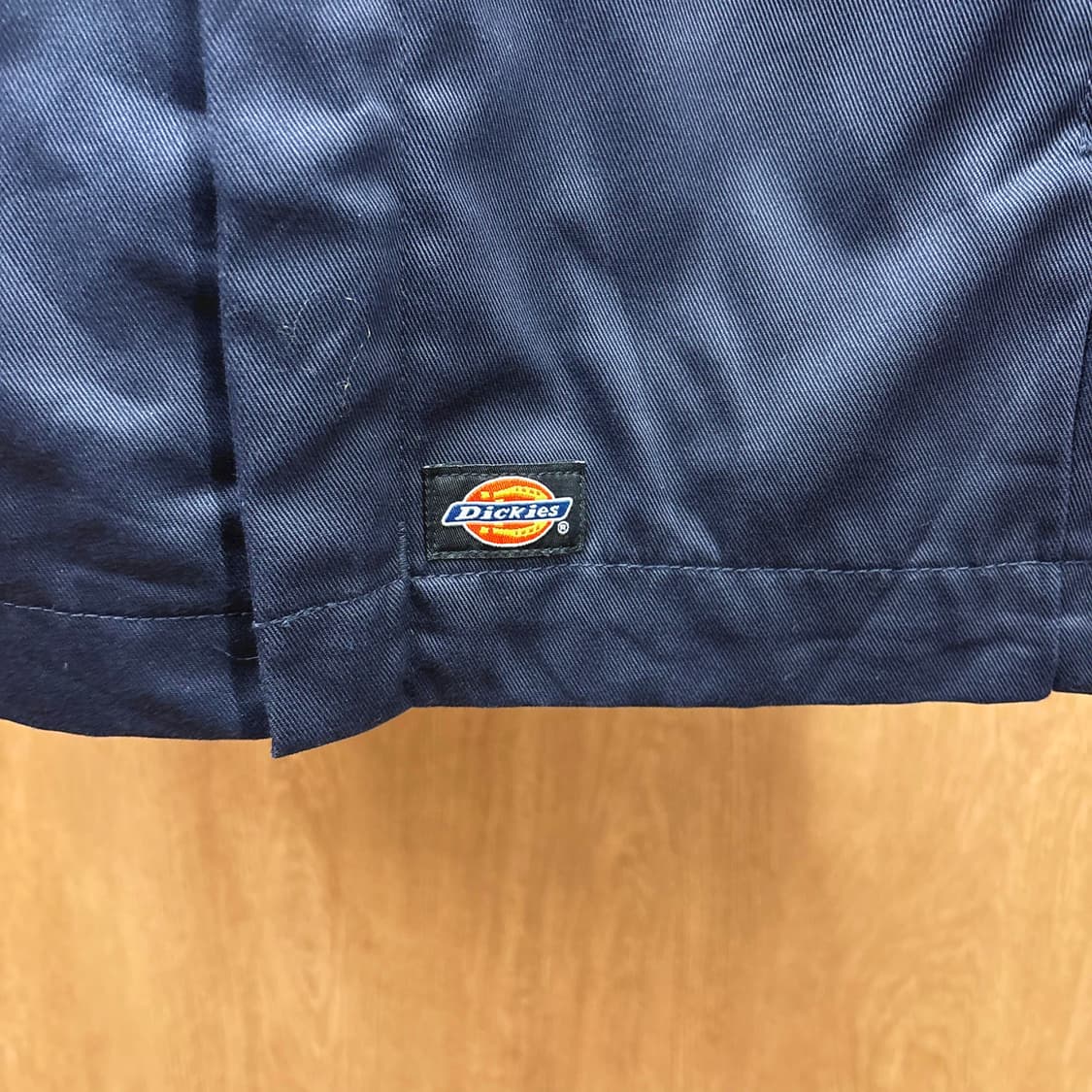 디키즈 워크 자켓 히든 집업 하단 로고 패치 디테일 레귤러핏 네이비 상품이미지7