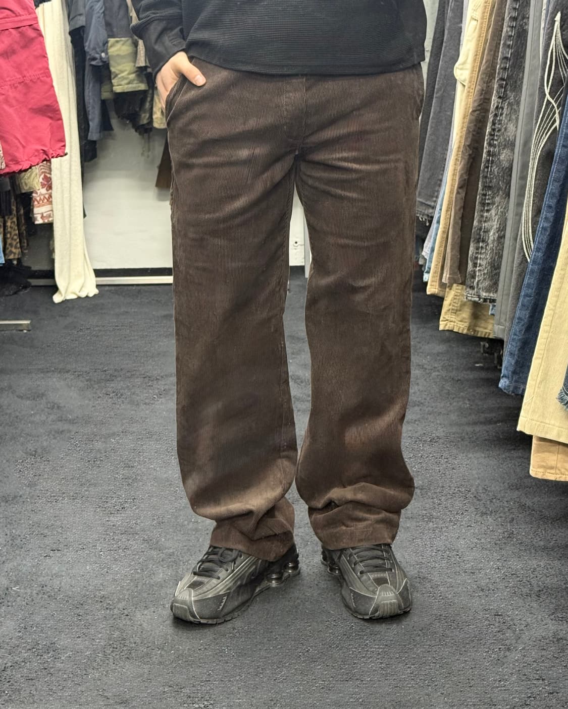 디키즈 골덴 코듀로이 브라운 874 일자 세미 와이드 워크 팬츠 32 상품이미지2