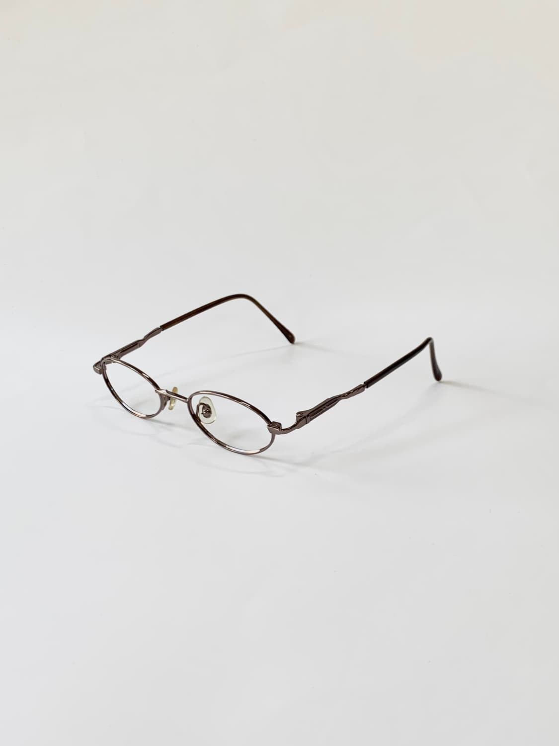[픽키-592] (Small) 딥브라운 메탈 오벌 안경테 클래식 엔틱 상품이미지3