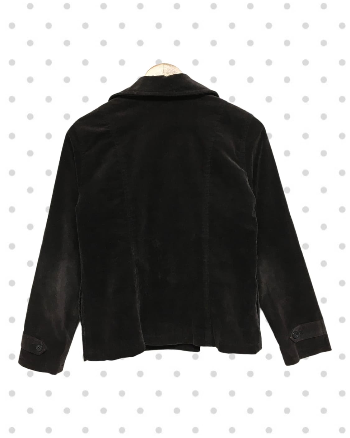 vintage velvet double jacket dark brown 상품이미지7