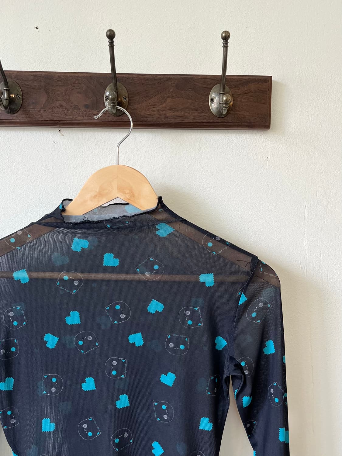 NieR 시스루 민트 캣 탑 상품이미지3