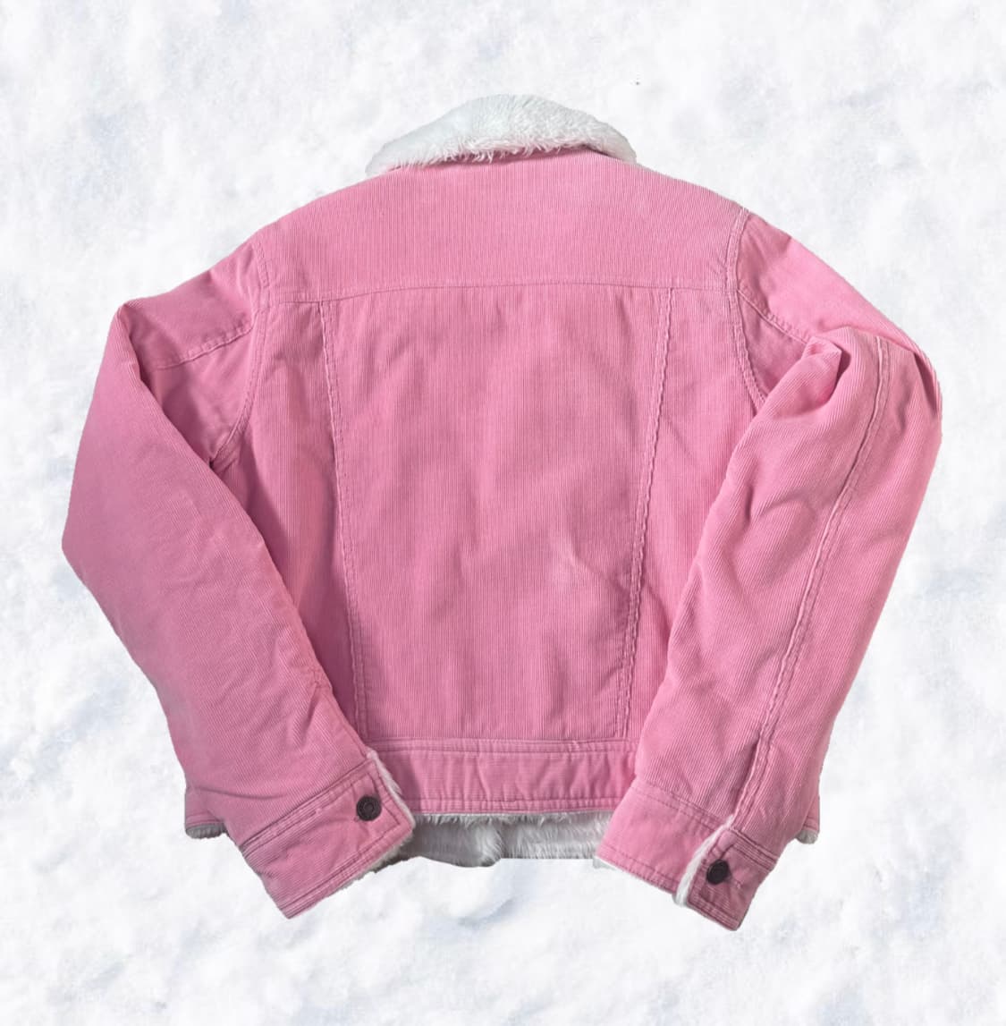 아베크롬비 딸기우유 코듀로이 무스탕 퍼 자켓 상품이미지2